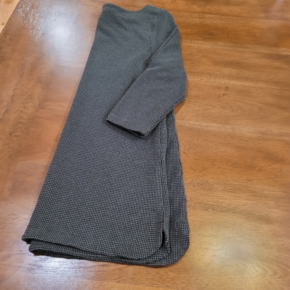 J Jill Ponte size Med Petite short dress tunic knit shift. Gray green and black - Picture 9 of 10